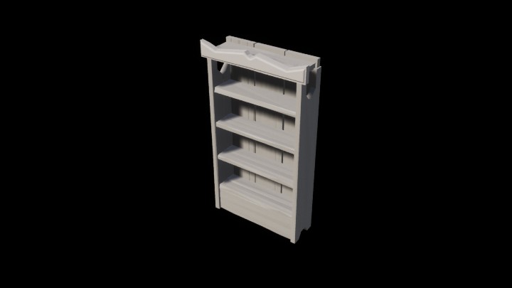 UE项目资源_模型资源_卡通_书架025