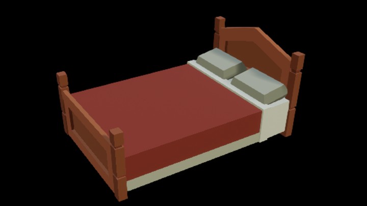 UE项目资源_模型资源_卡通_床026