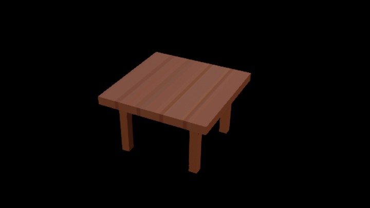 UE项目资源_模型资源_卡通_木桌子003