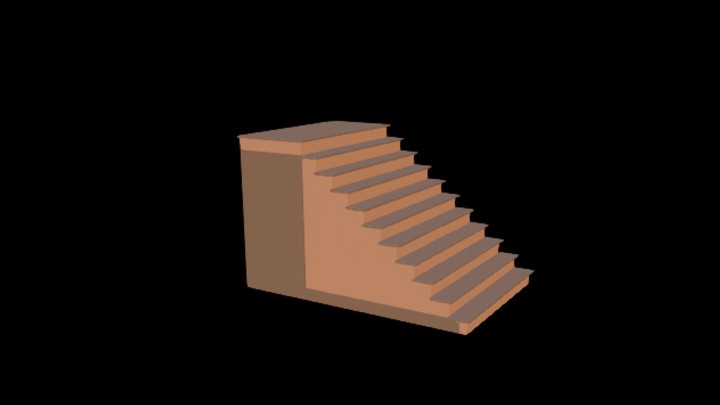 UE项目资源_模型资源_卡通_楼梯030