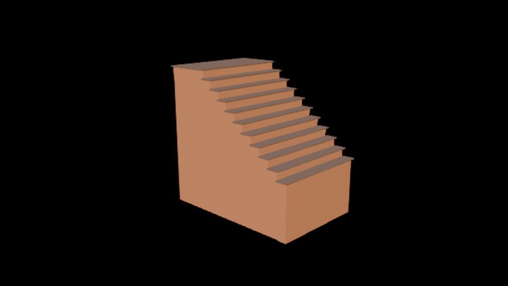 UE项目资源_模型资源_卡通_楼梯045