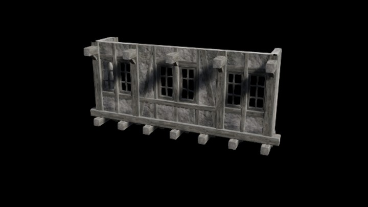 UE项目资源_模型资源_木墙077