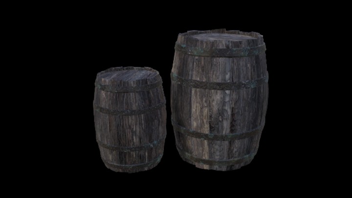 UE项目资源_模型资源_木桶412