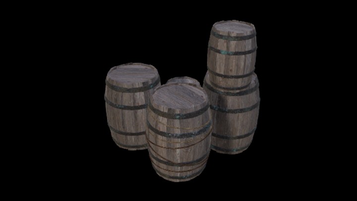 UE项目资源_模型资源_木桶414