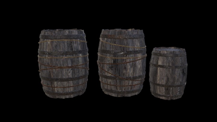 UE项目资源_模型资源_木桶416