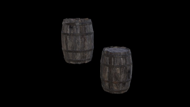 UE项目资源_模型资源_木桶425