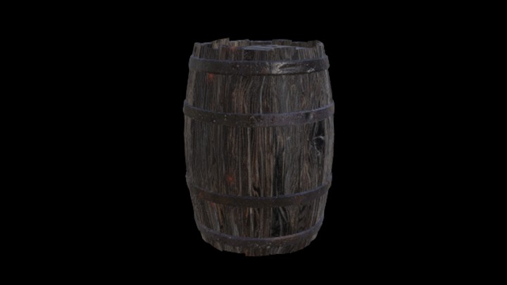 UE项目资源_模型资源_木桶428