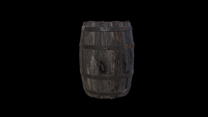 UE项目资源_模型资源_木桶434