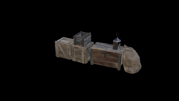 UE项目资源_模型资源_木箱组合010