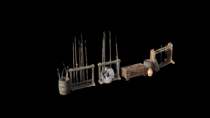 UE项目资源_模型资源_武器架026