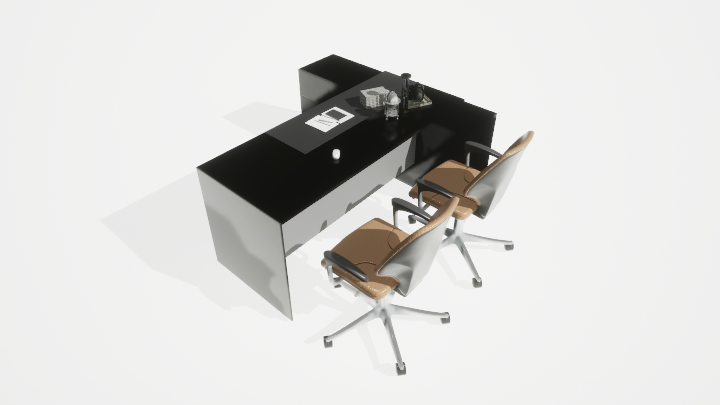 渲染模型_办公桌112