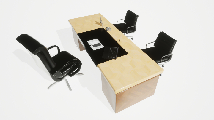 渲染模型_办公桌121