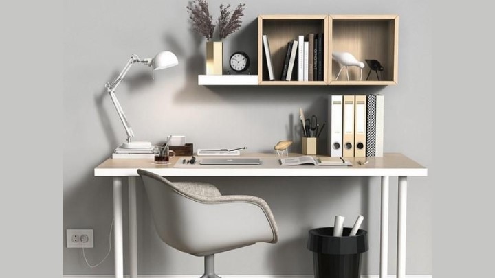 渲染模型_办公桌椅103