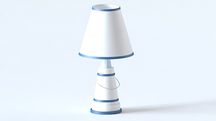 渲染模型_台灯884