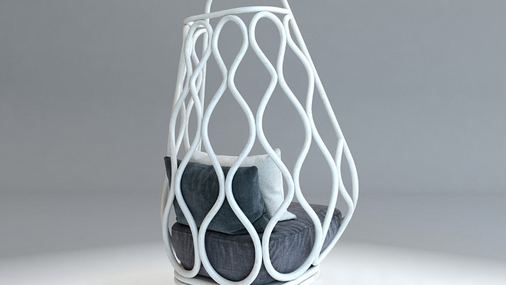 渲染模型_吊椅024