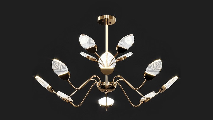 渲染模型_吊灯5384