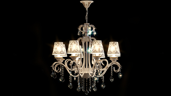 渲染模型_吊灯5424