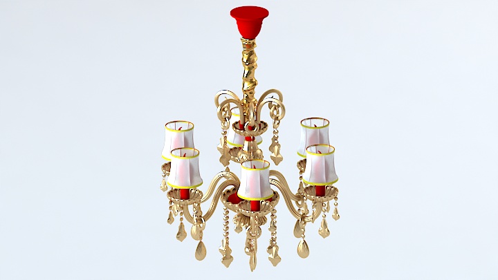 渲染模型_吊灯5463