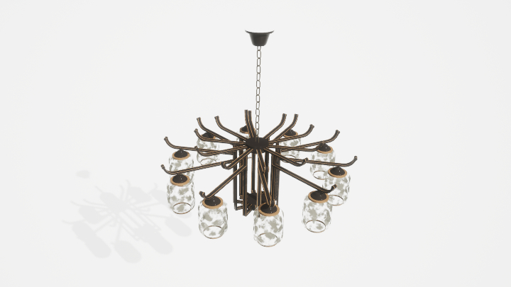 渲染模型_吊灯5545