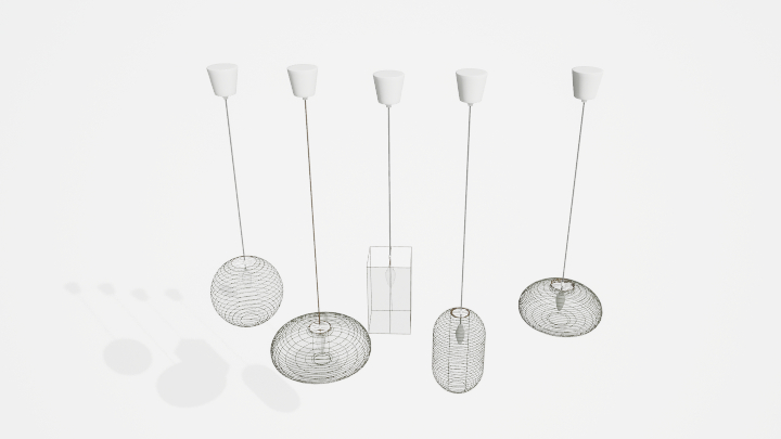 渲染模型_吊灯5547