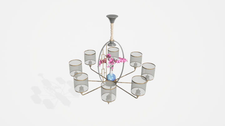 渲染模型_吊灯5664