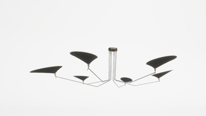 渲染模型_吊灯6000