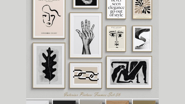 渲染模型_墙面挂画019