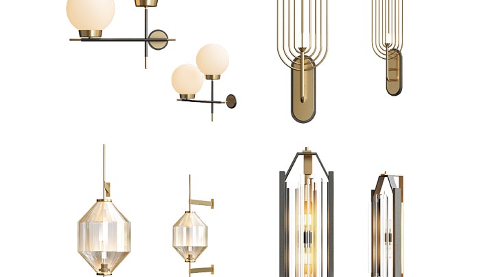 渲染模型_壁灯662