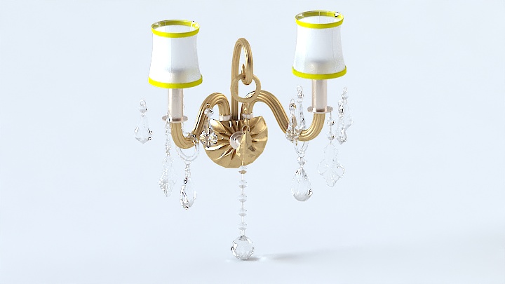 渲染模型_壁灯682