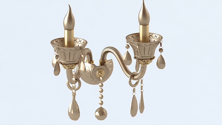 渲染模型_壁灯683