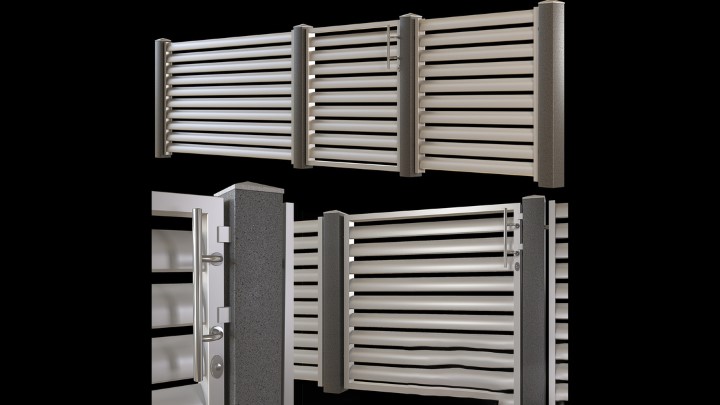 渲染模型_大门029