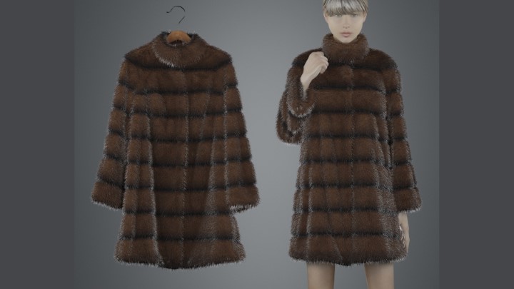 渲染模型_女装003