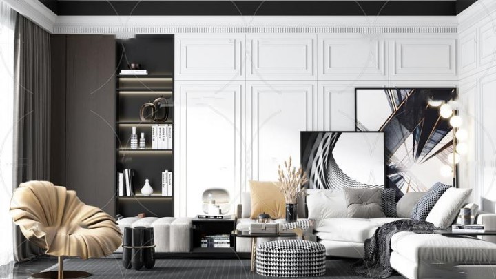 渲染模型_客厅软装013