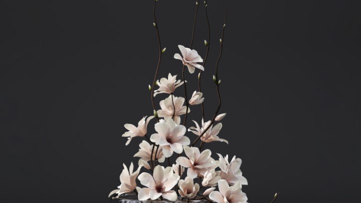 渲染模型_室内插花090