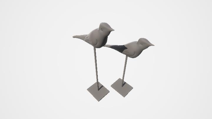 渲染模型_小鸟装饰001