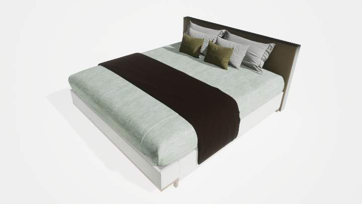 渲染模型_床2995