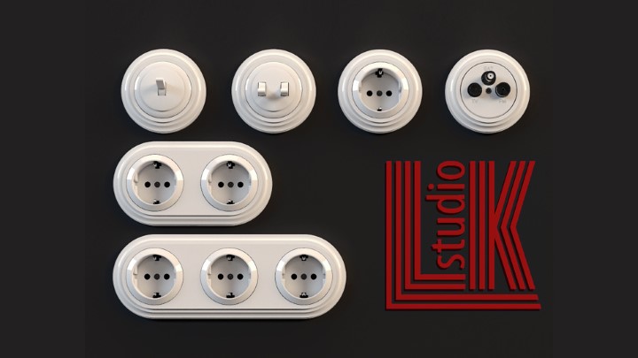 渲染模型_插座接口012