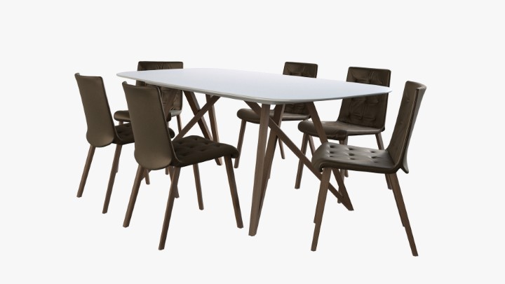 渲染模型_桌椅1272