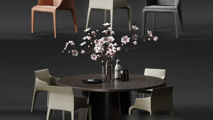 渲染模型_桌椅1275