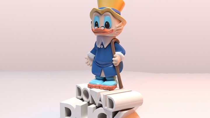 渲染模型_桌面玩具摆件004