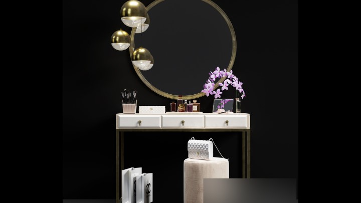 渲染模型_梳妆台143