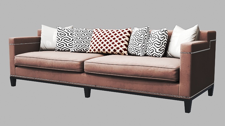 渲染模型_沙发7961