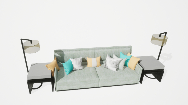 渲染模型_沙发8024