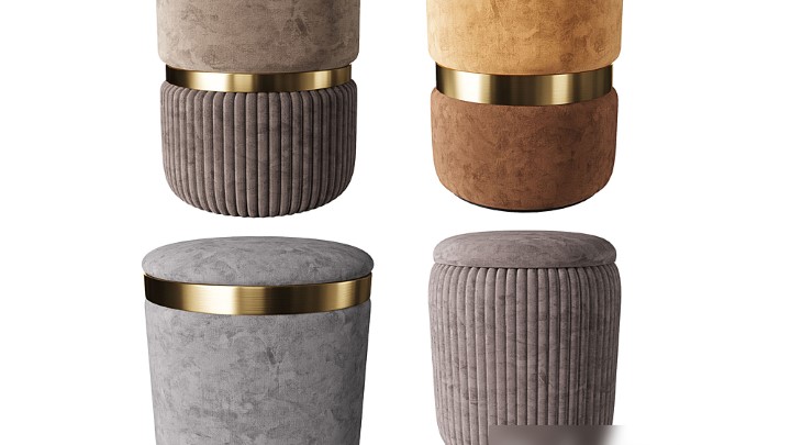 渲染模型_沙发凳088