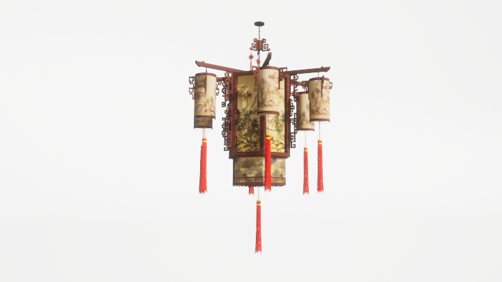 渲染模型_灯笼075