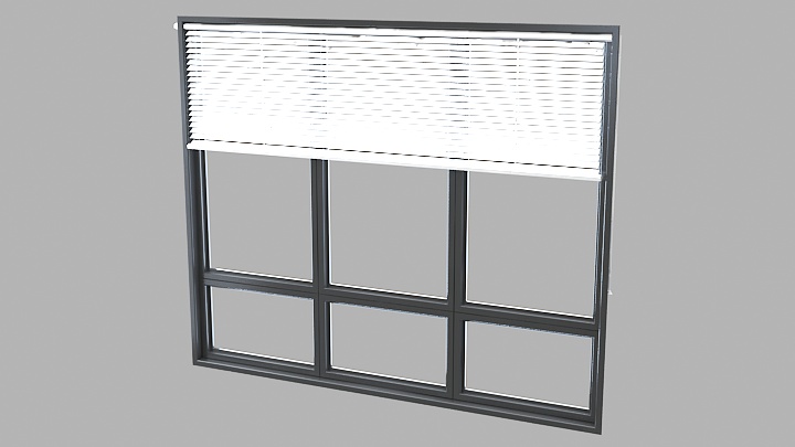 渲染模型_百褶窗001
