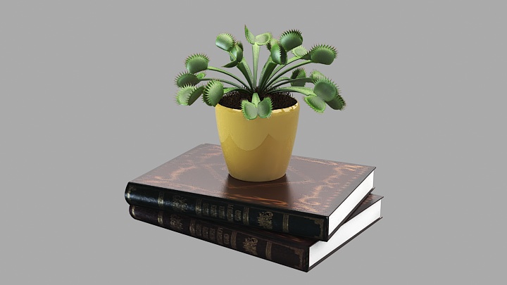 渲染模型_盆栽849