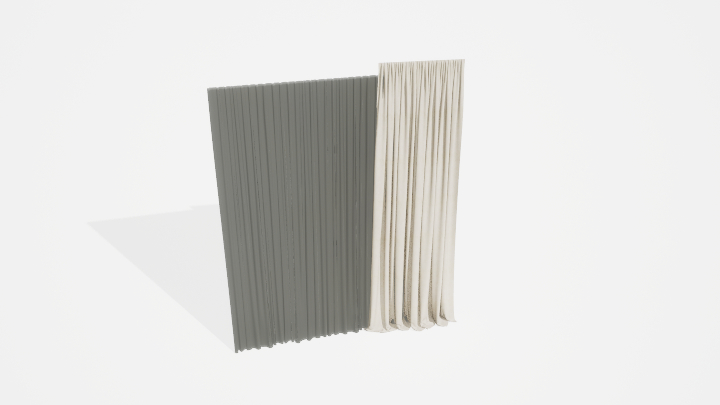 渲染模型_窗帘861