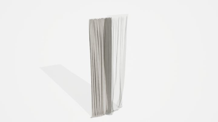 渲染模型_窗帘867