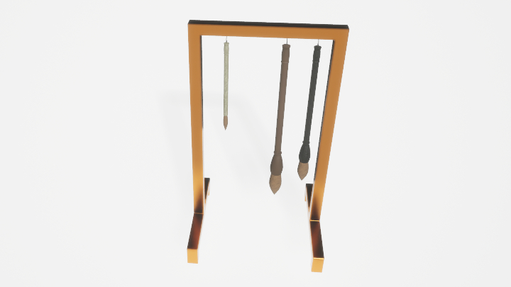 渲染模型_笔架005